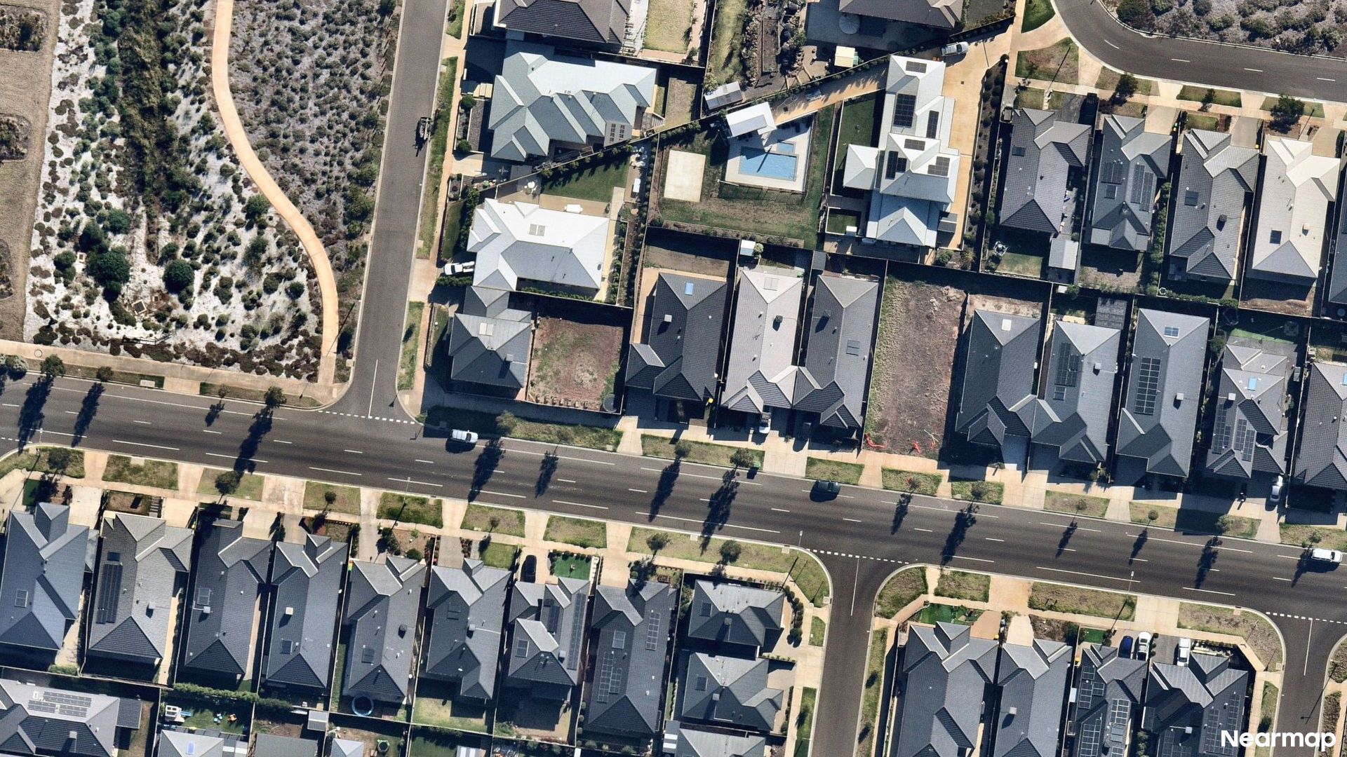Vertical aerial view