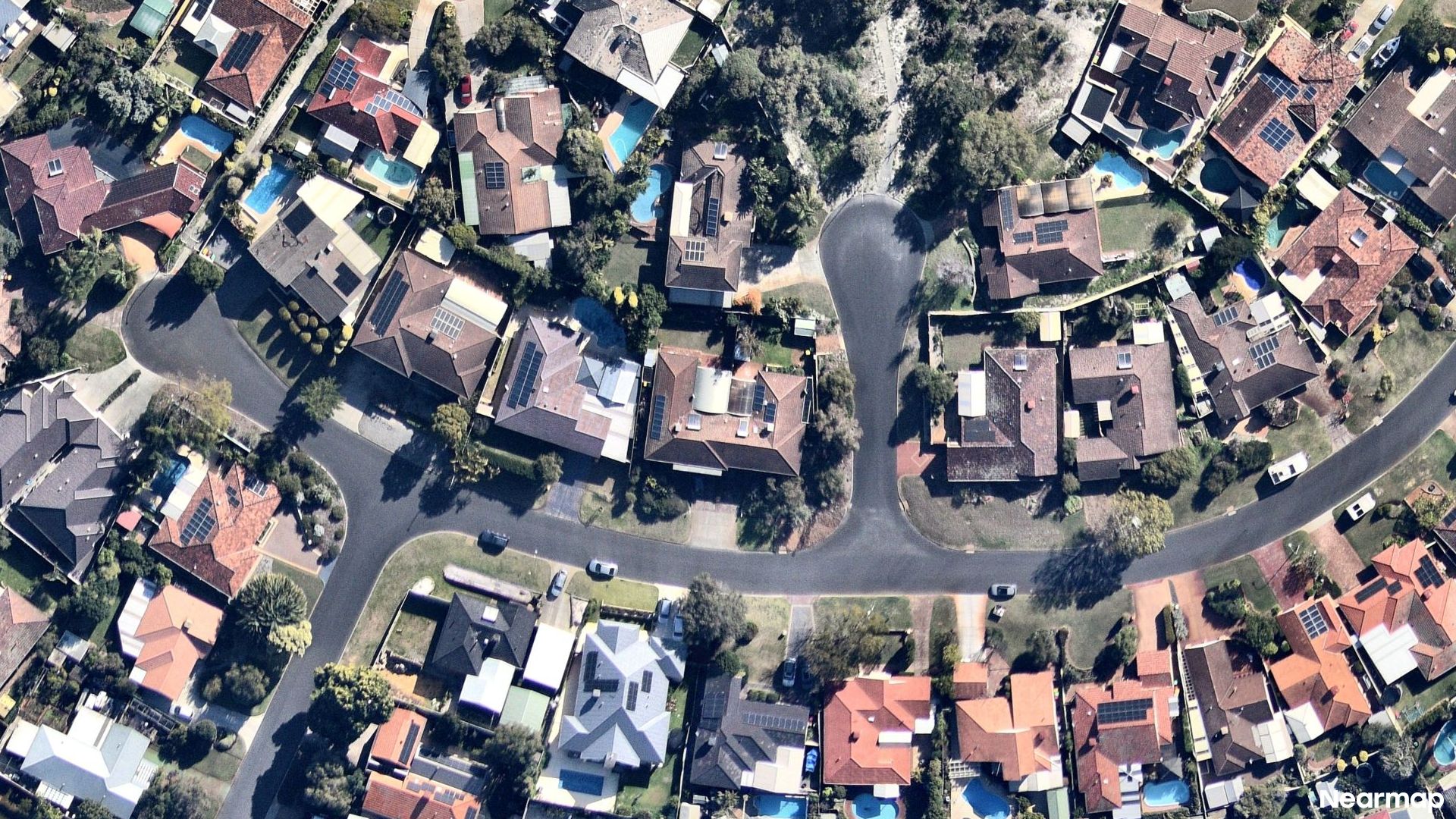 Vertical aerial view