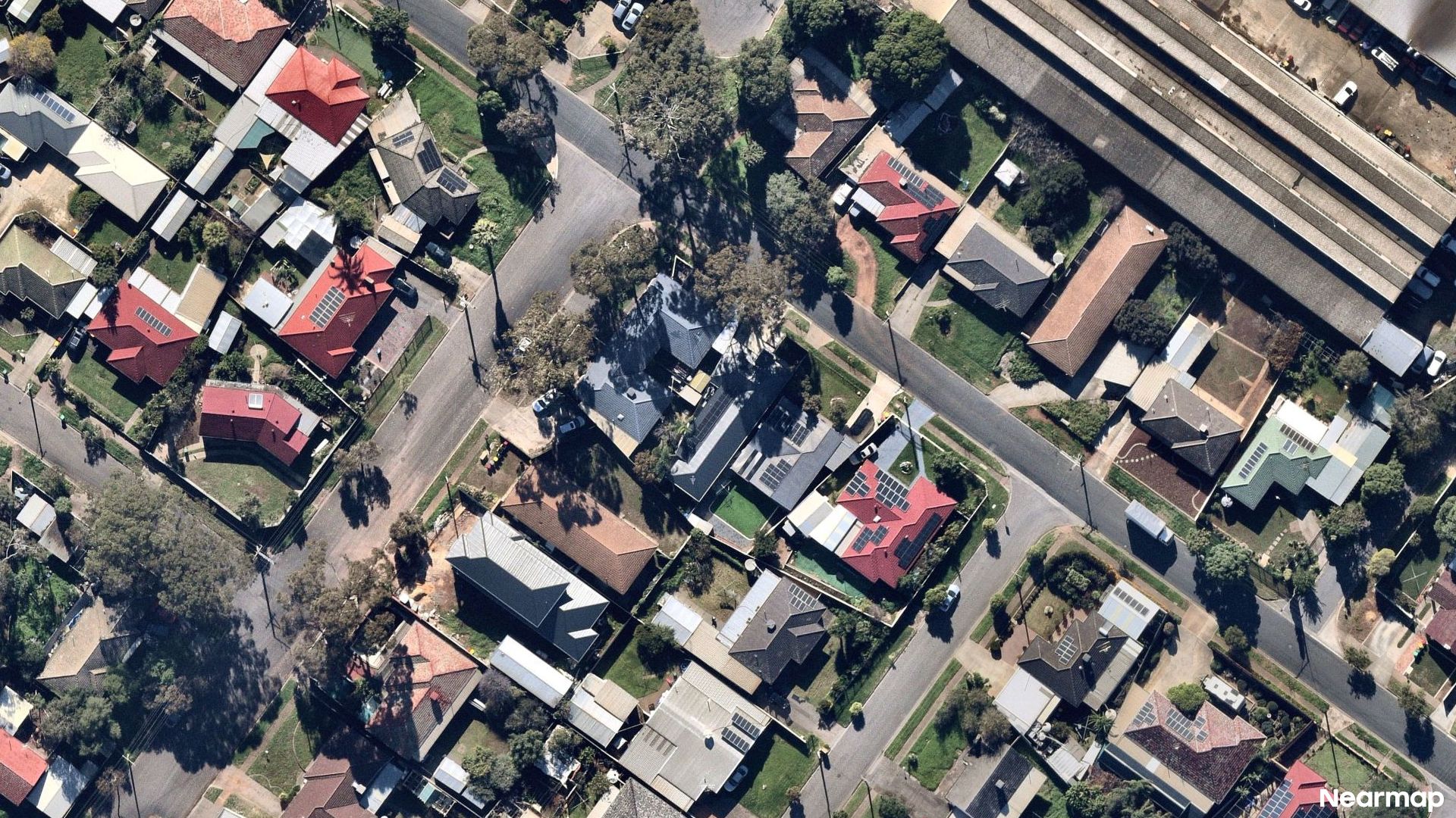 Vertical aerial view