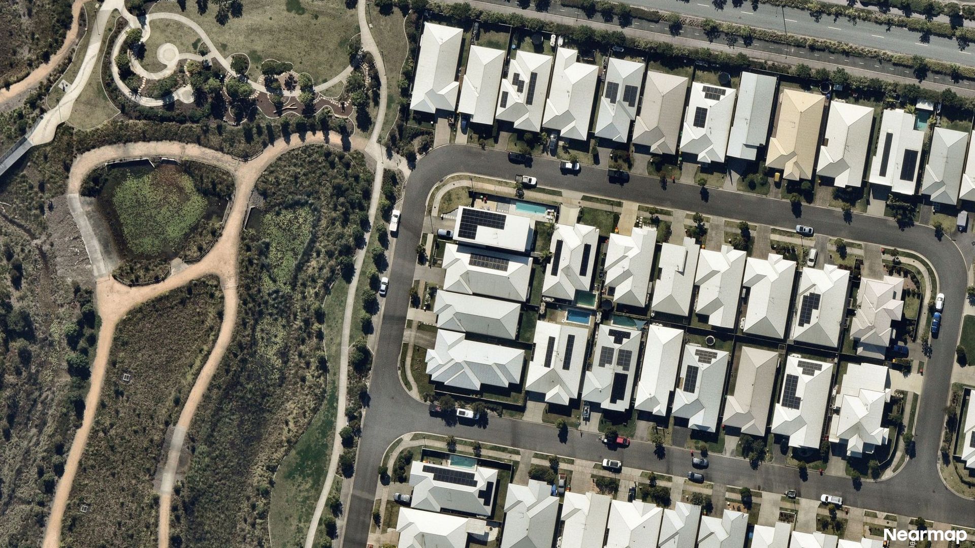 Vertical aerial view