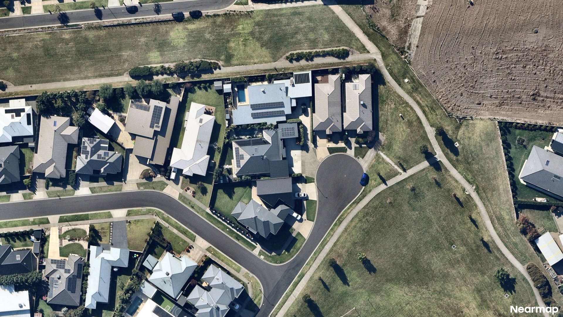 Vertical aerial view