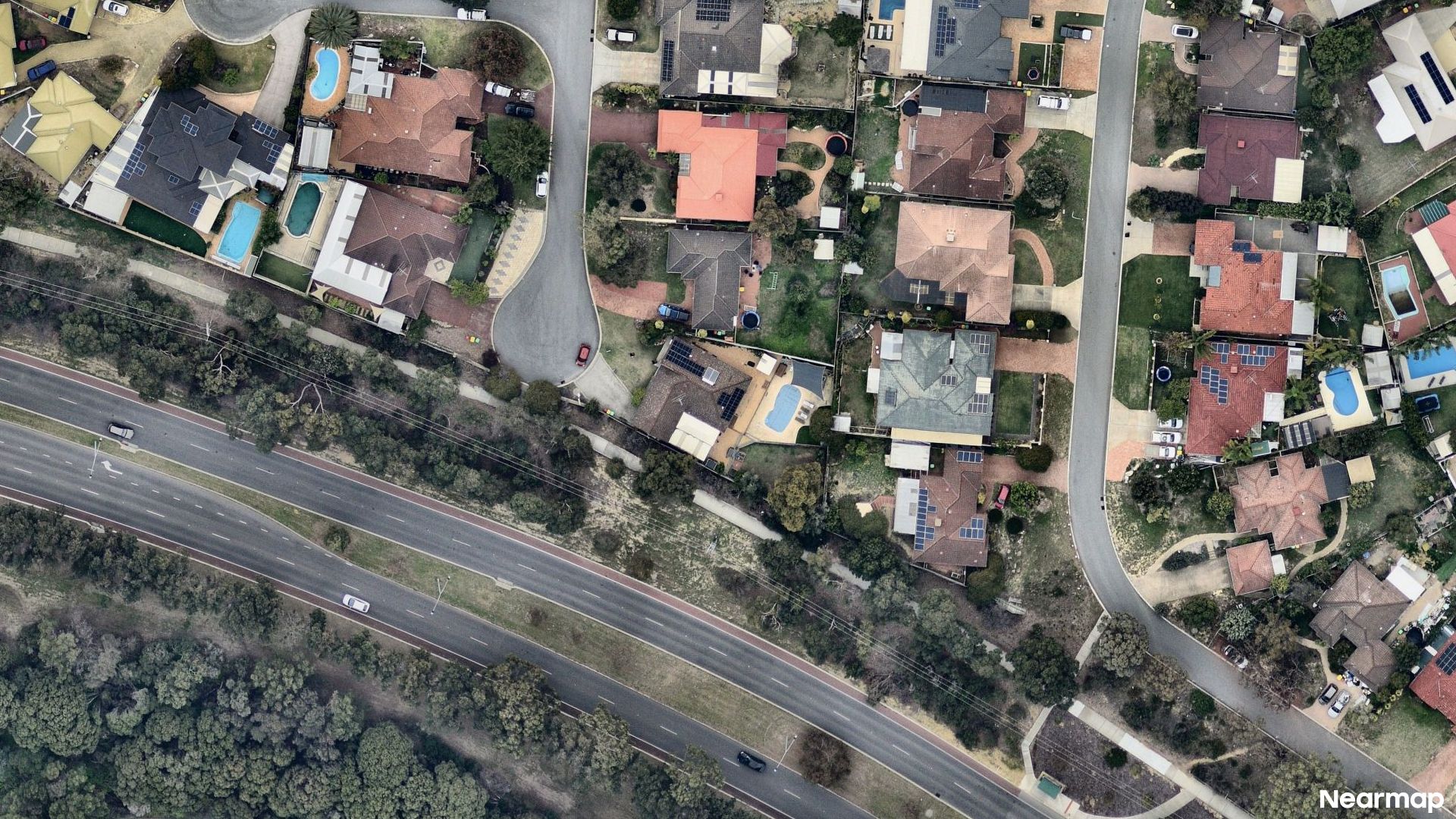 Vertical aerial view