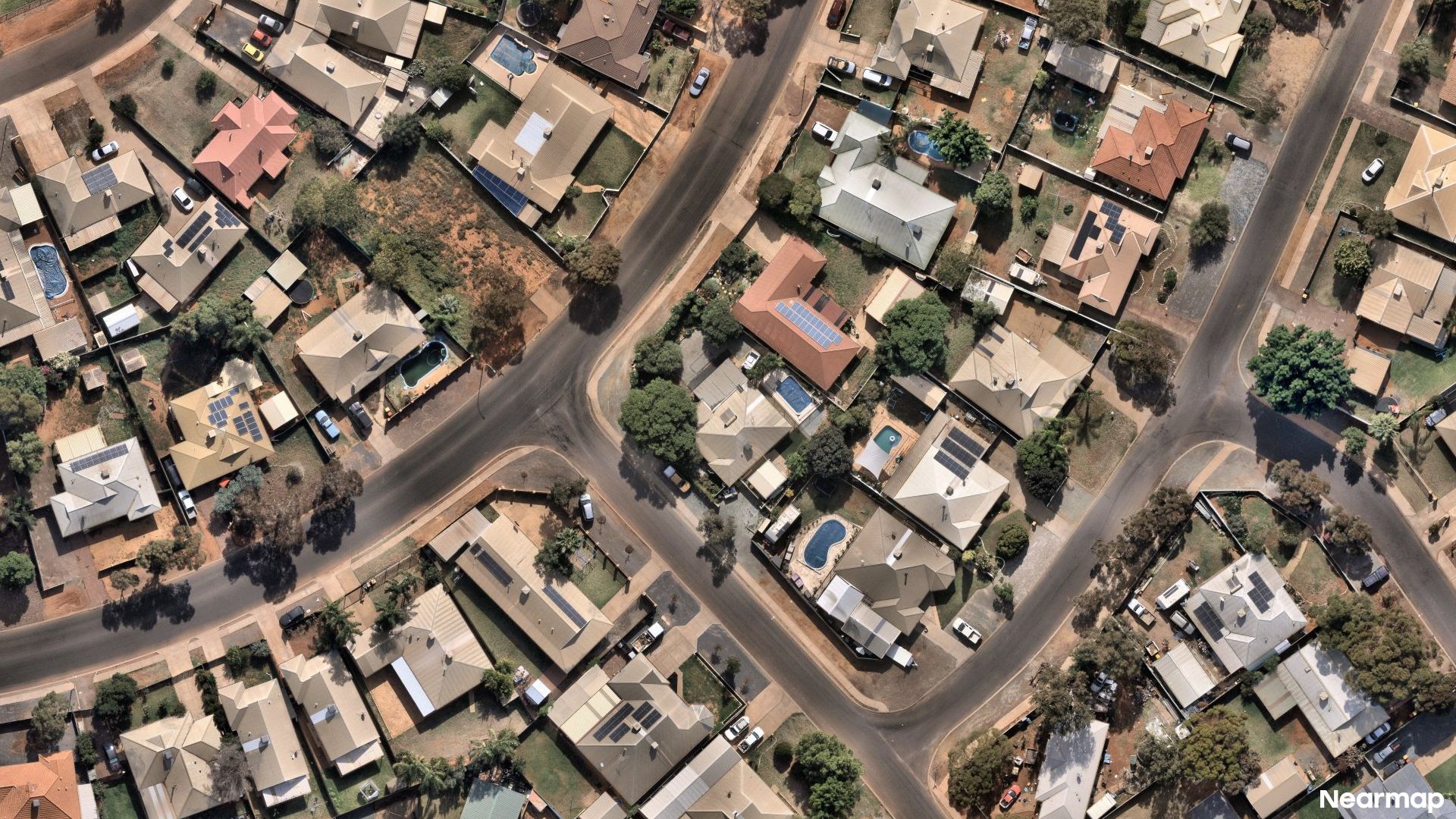 Vertical aerial view