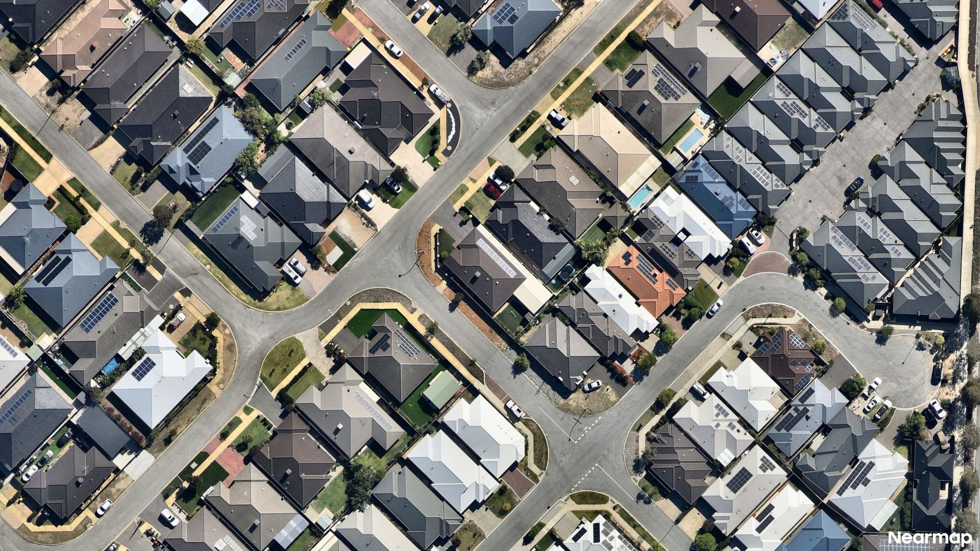 Vertical aerial view