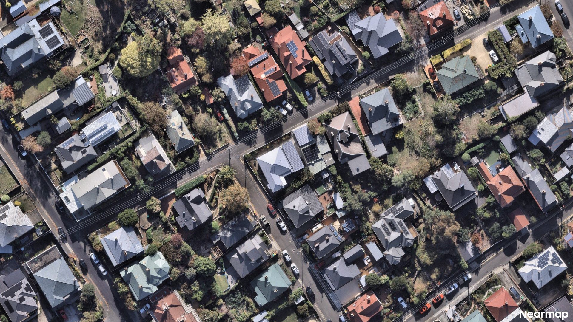 Vertical aerial view