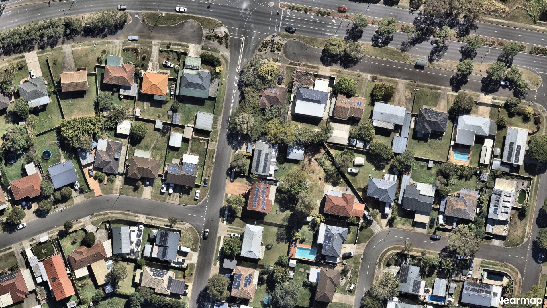 Vertical aerial view