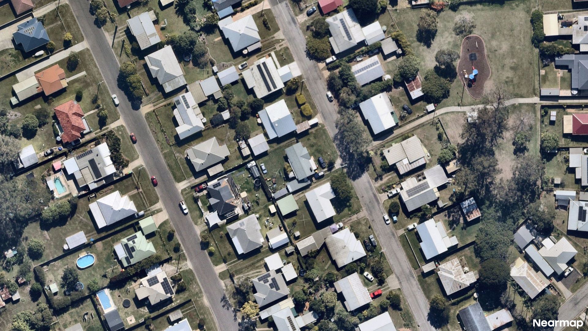 Vertical aerial view