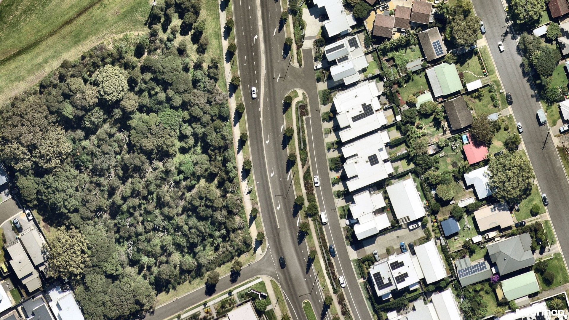 Vertical aerial view