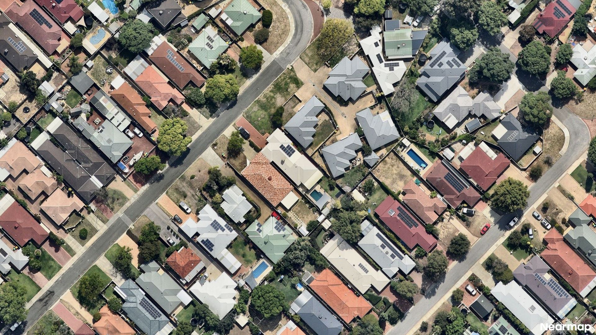 Vertical aerial view