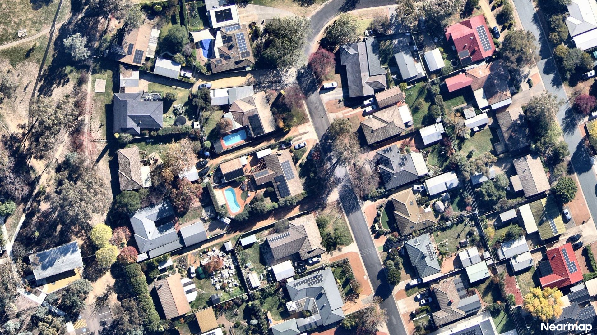 Vertical aerial view