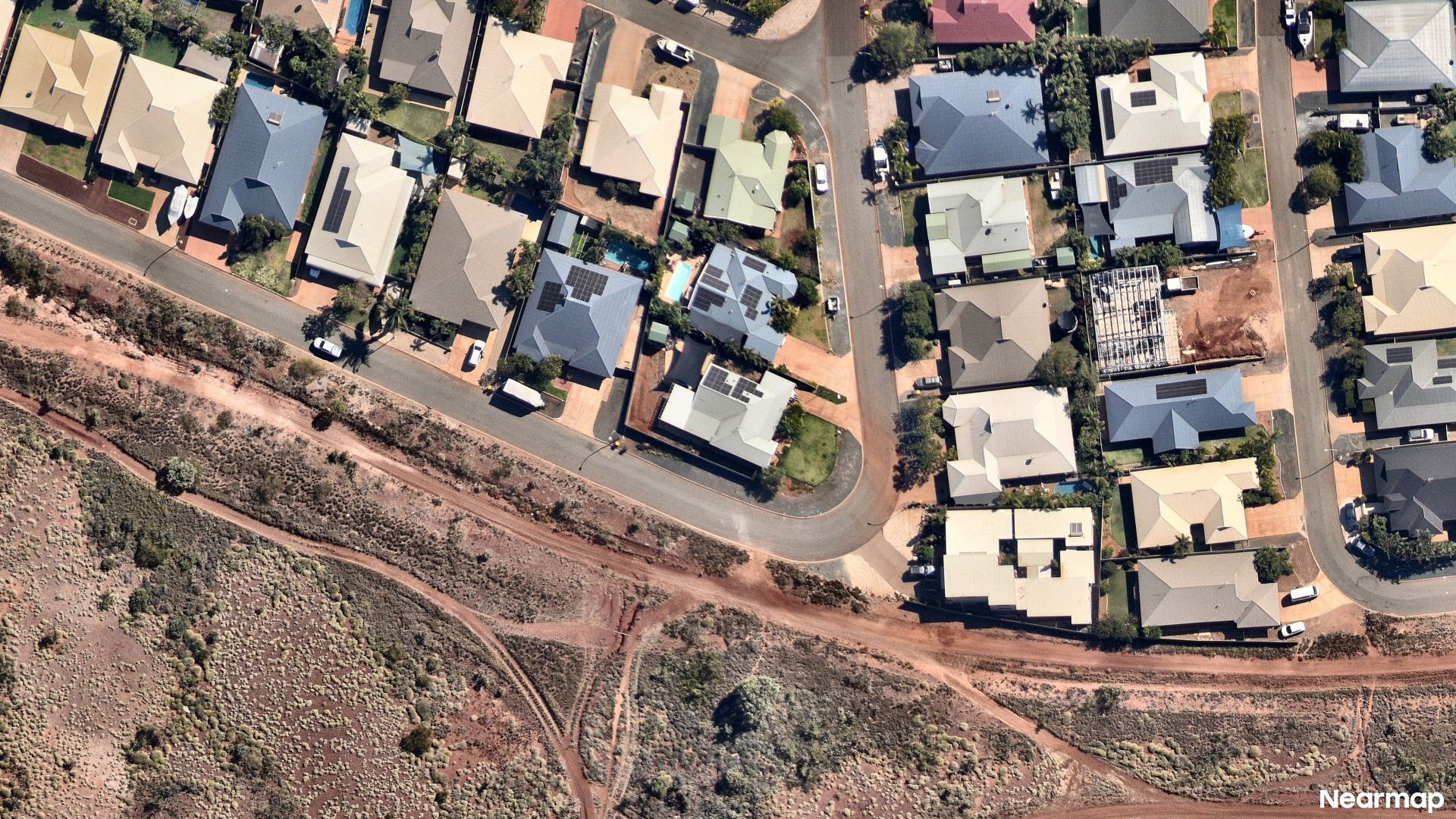 Vertical aerial view
