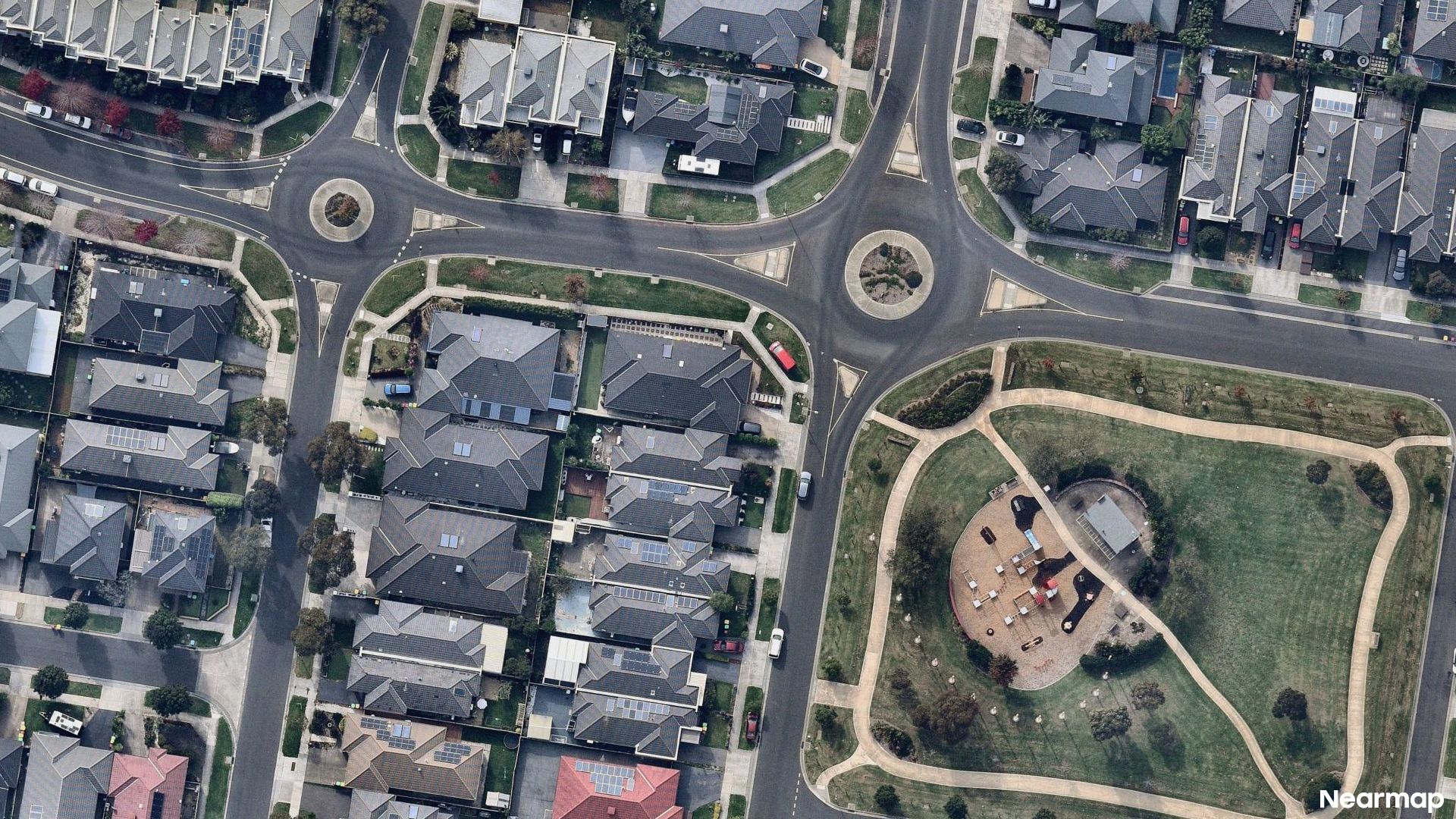 Vertical aerial view