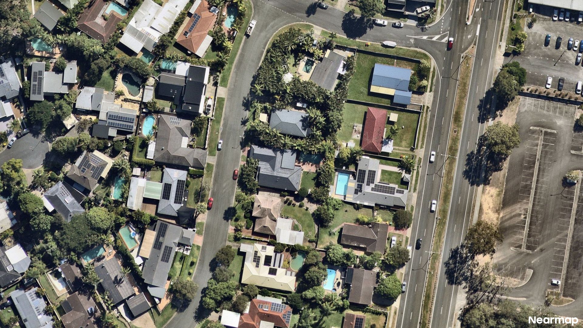 Vertical aerial view