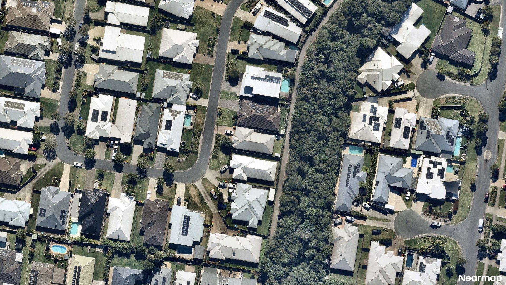 Vertical aerial view