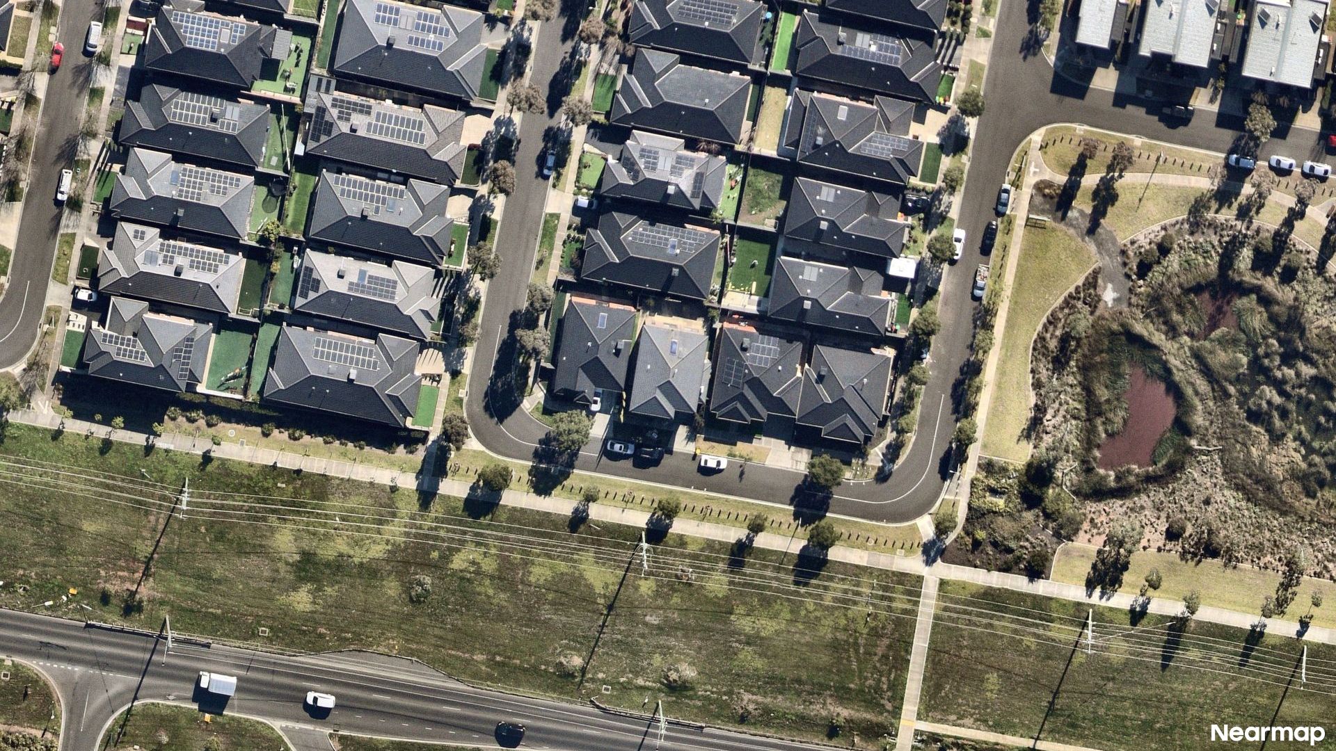Vertical aerial view