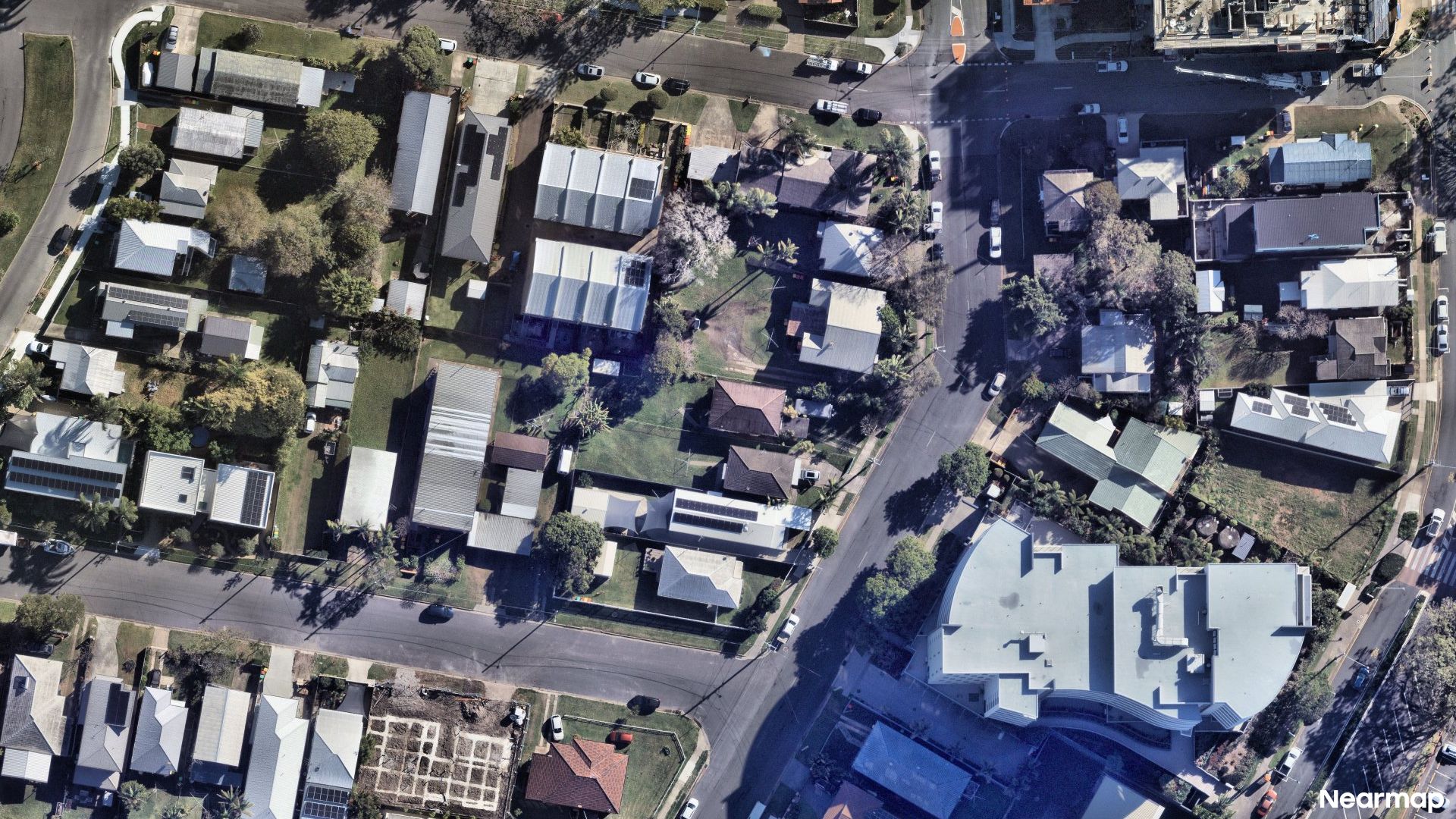 Vertical aerial view
