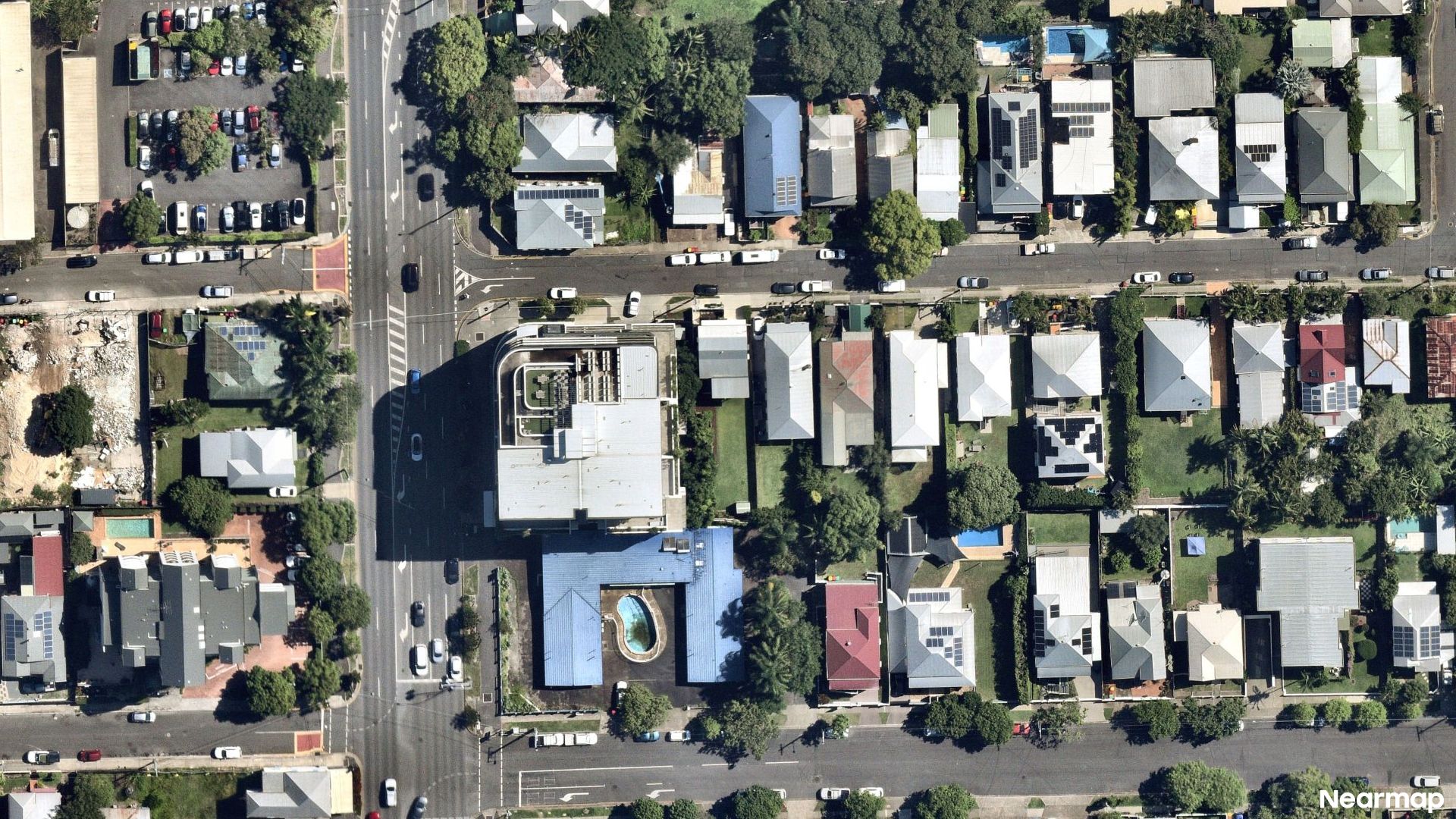 Vertical aerial view