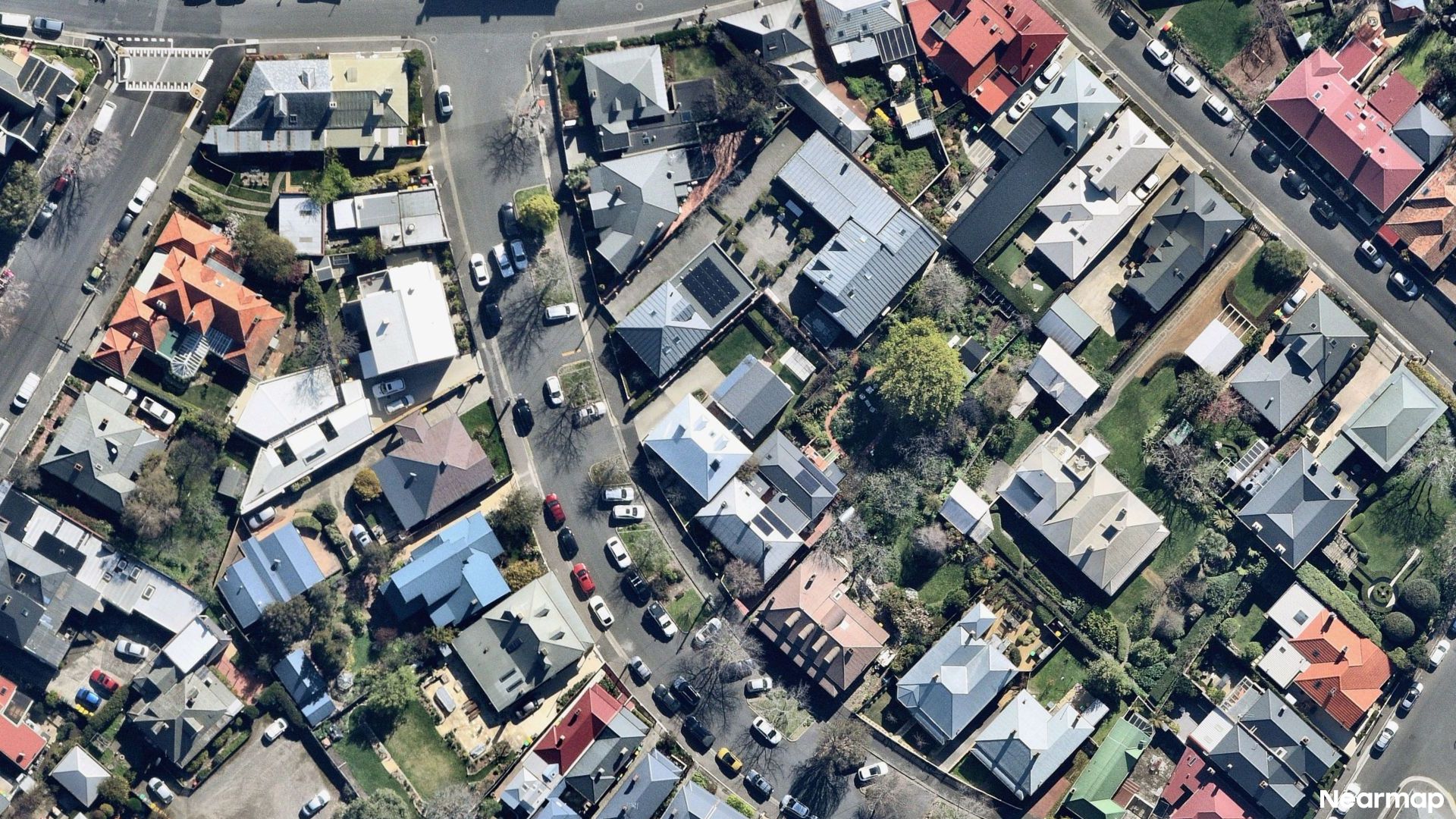 Vertical aerial view
