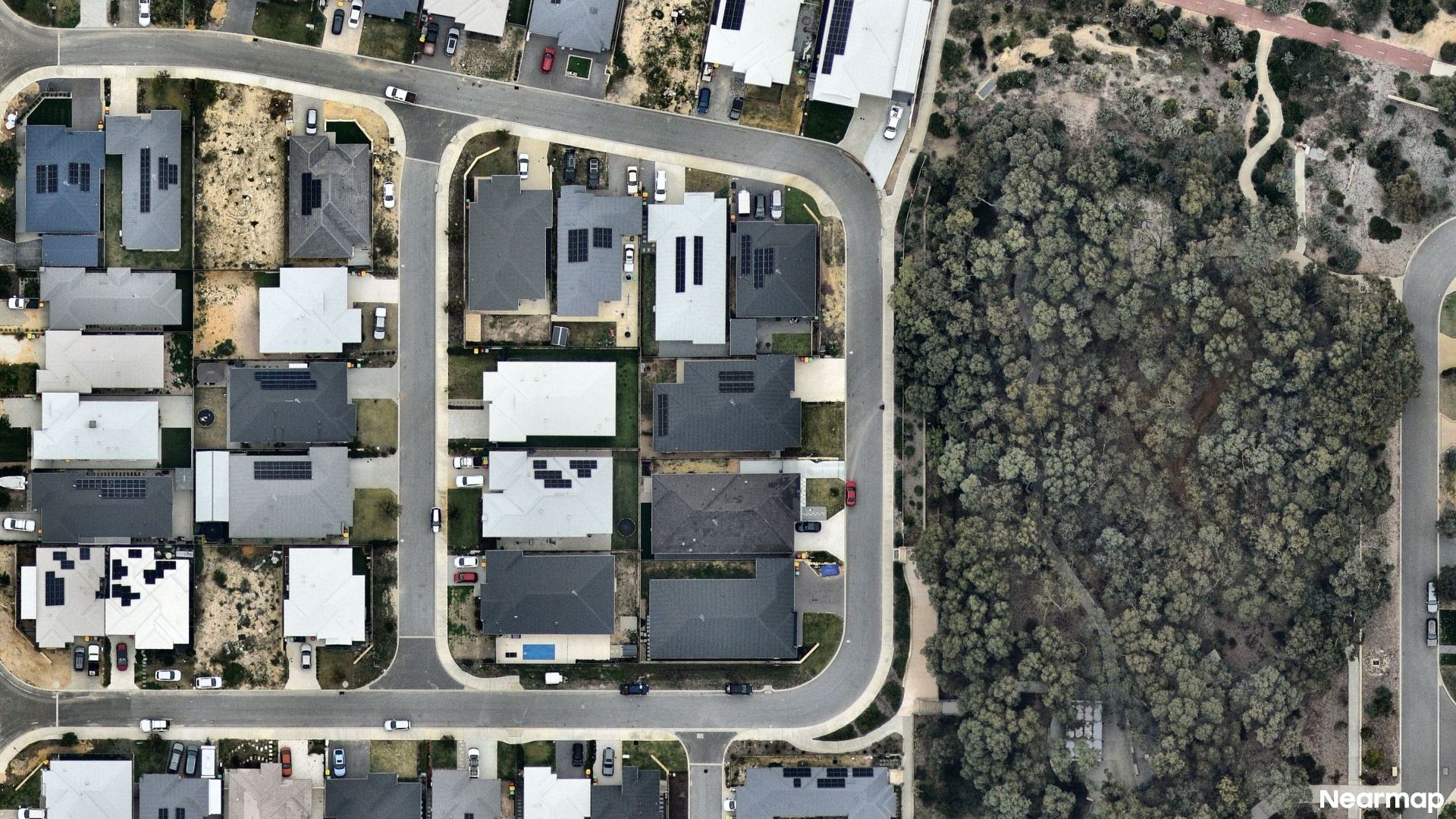 Vertical aerial view