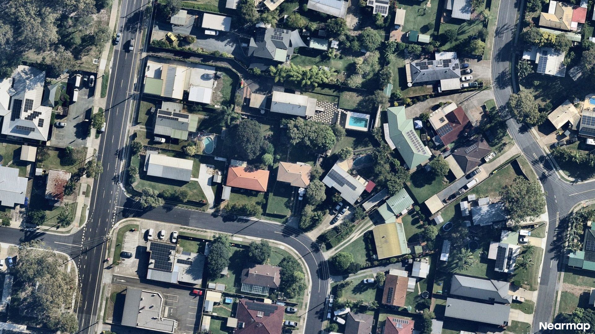 Vertical aerial view