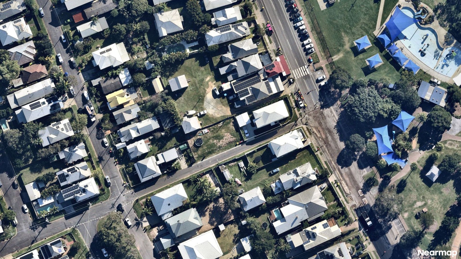 Vertical aerial view