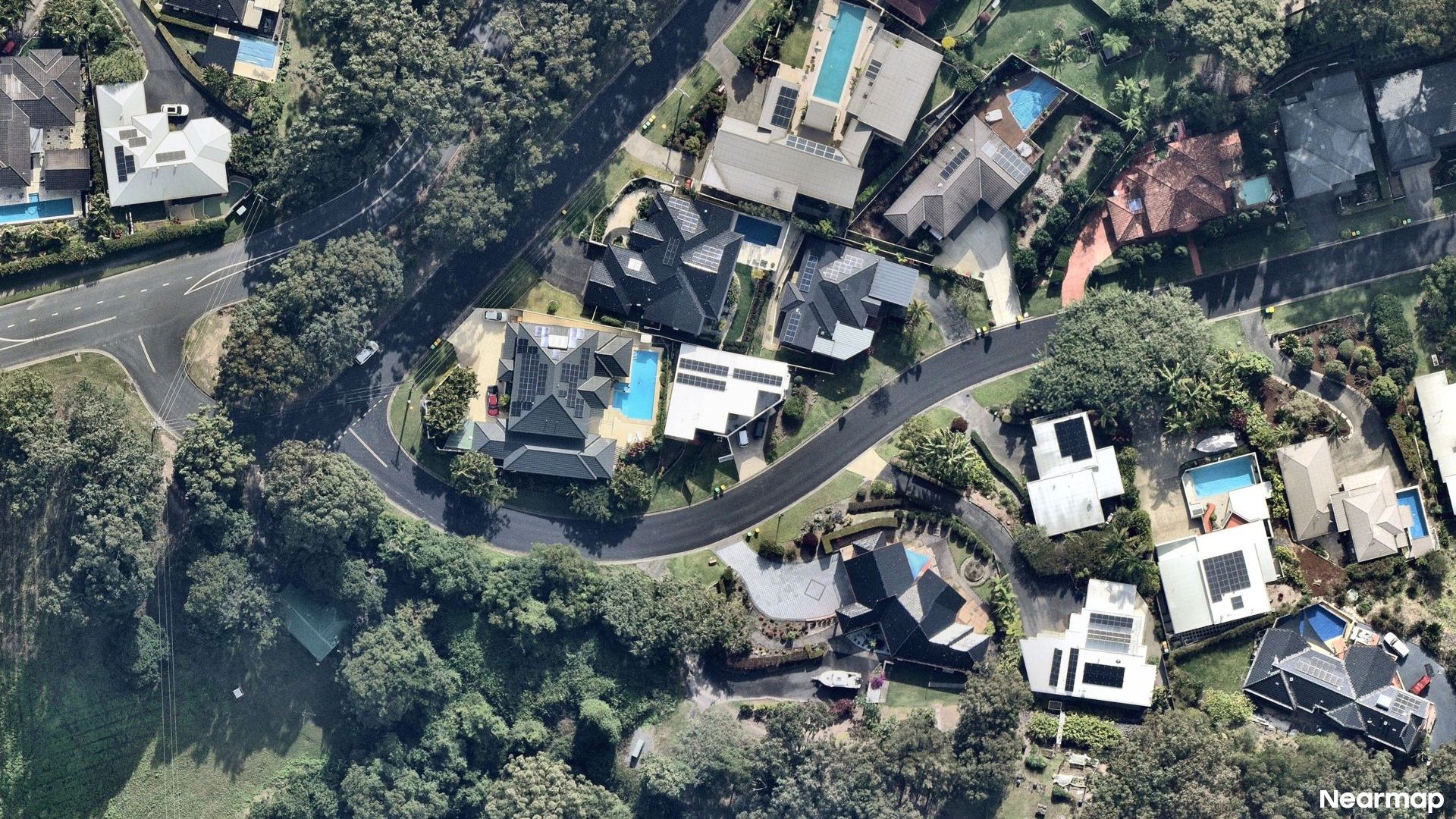 Vertical aerial view