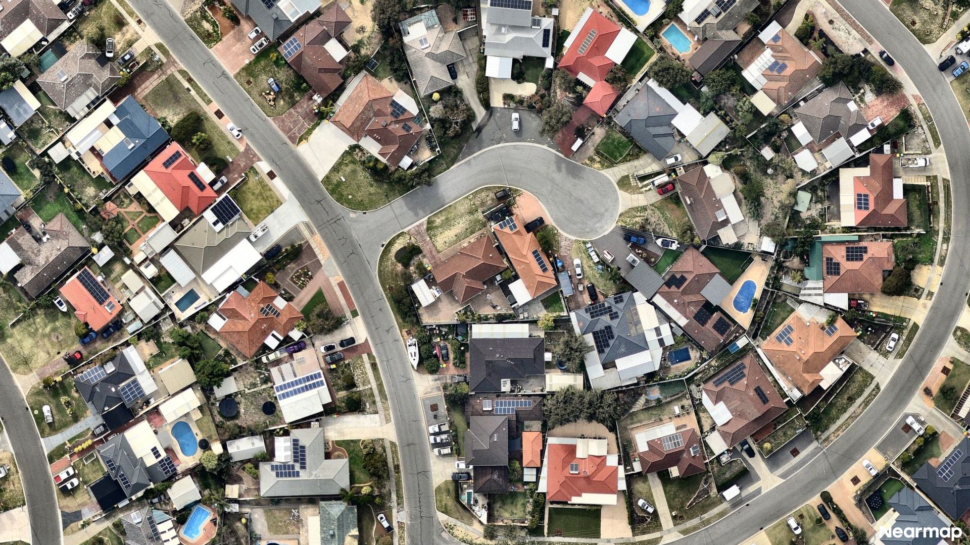 Vertical aerial view