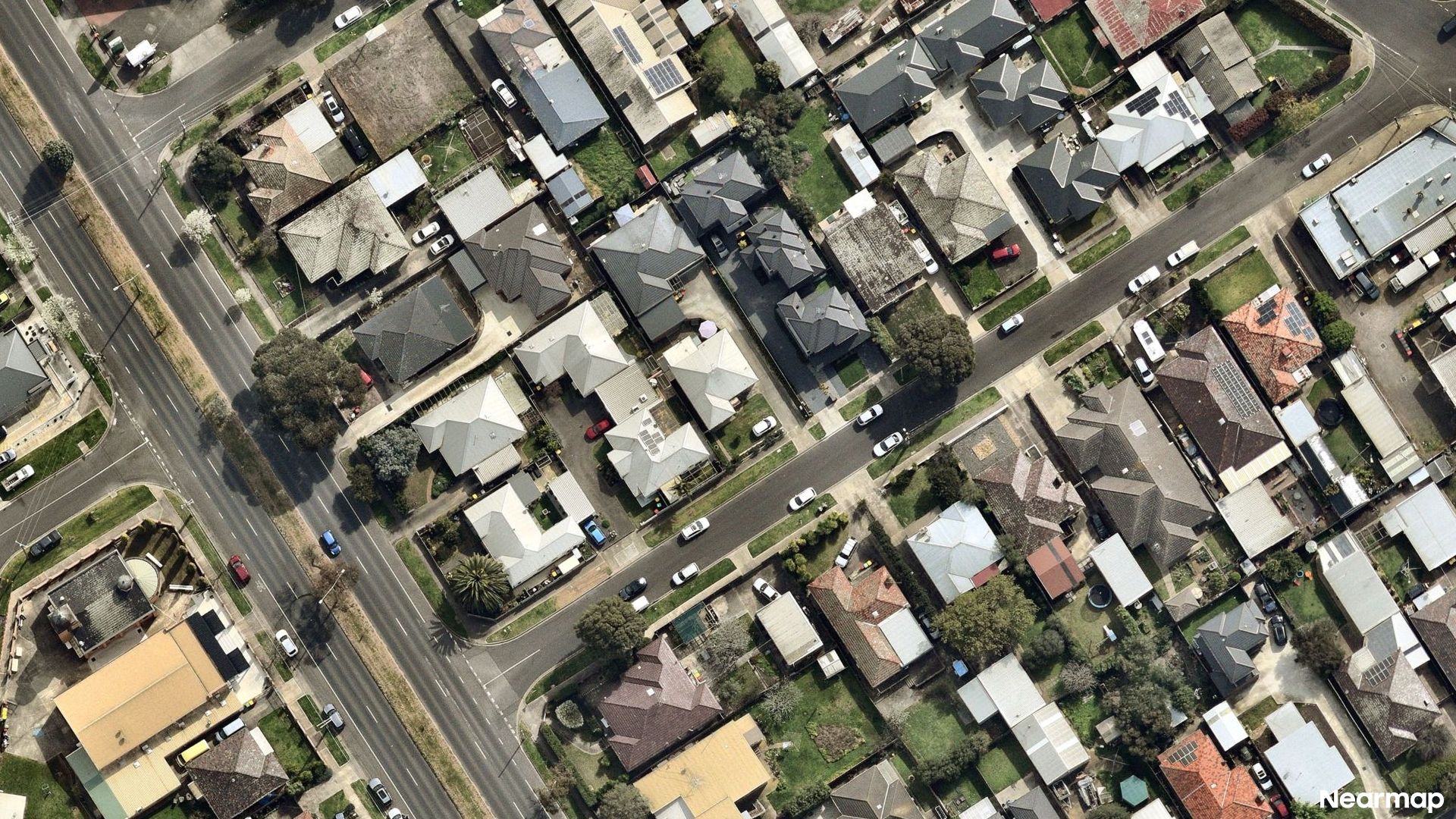 Vertical aerial view
