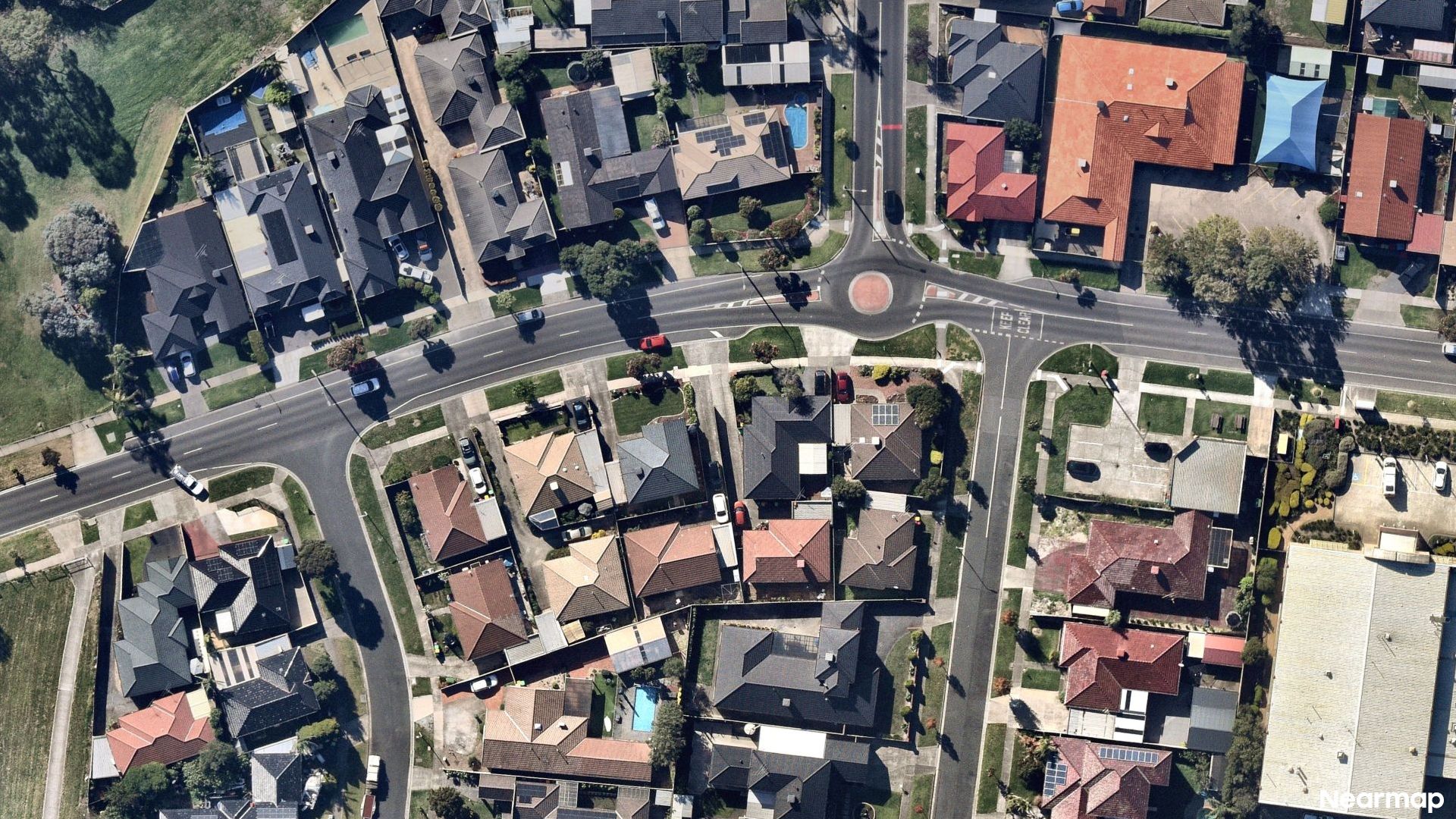 Vertical aerial view