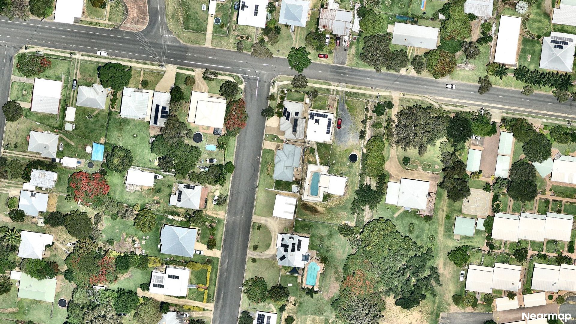 Vertical aerial view
