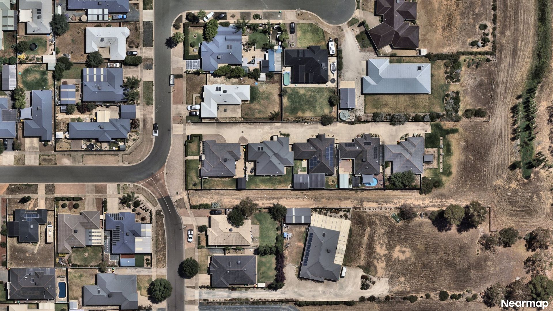 Vertical aerial view