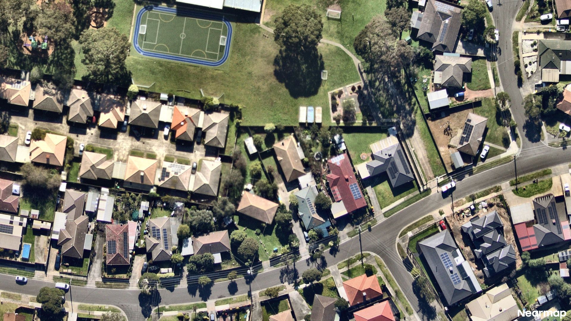 Vertical aerial view