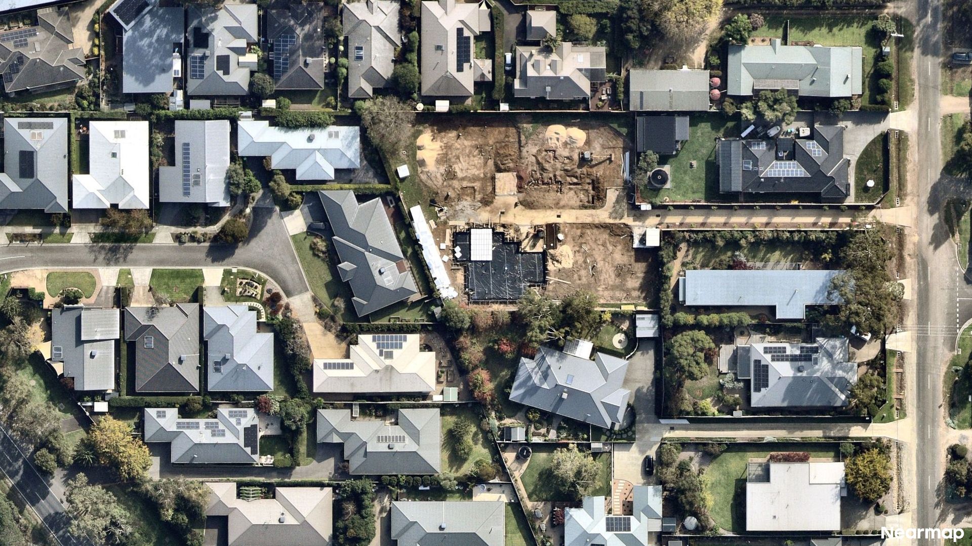 Vertical aerial view