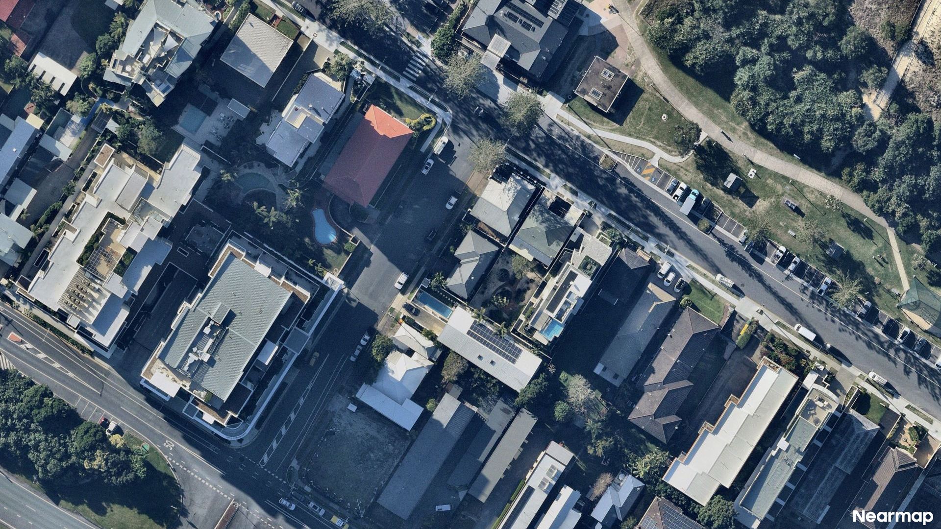 Vertical aerial view