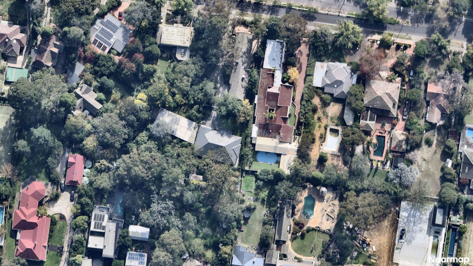 Vertical aerial view