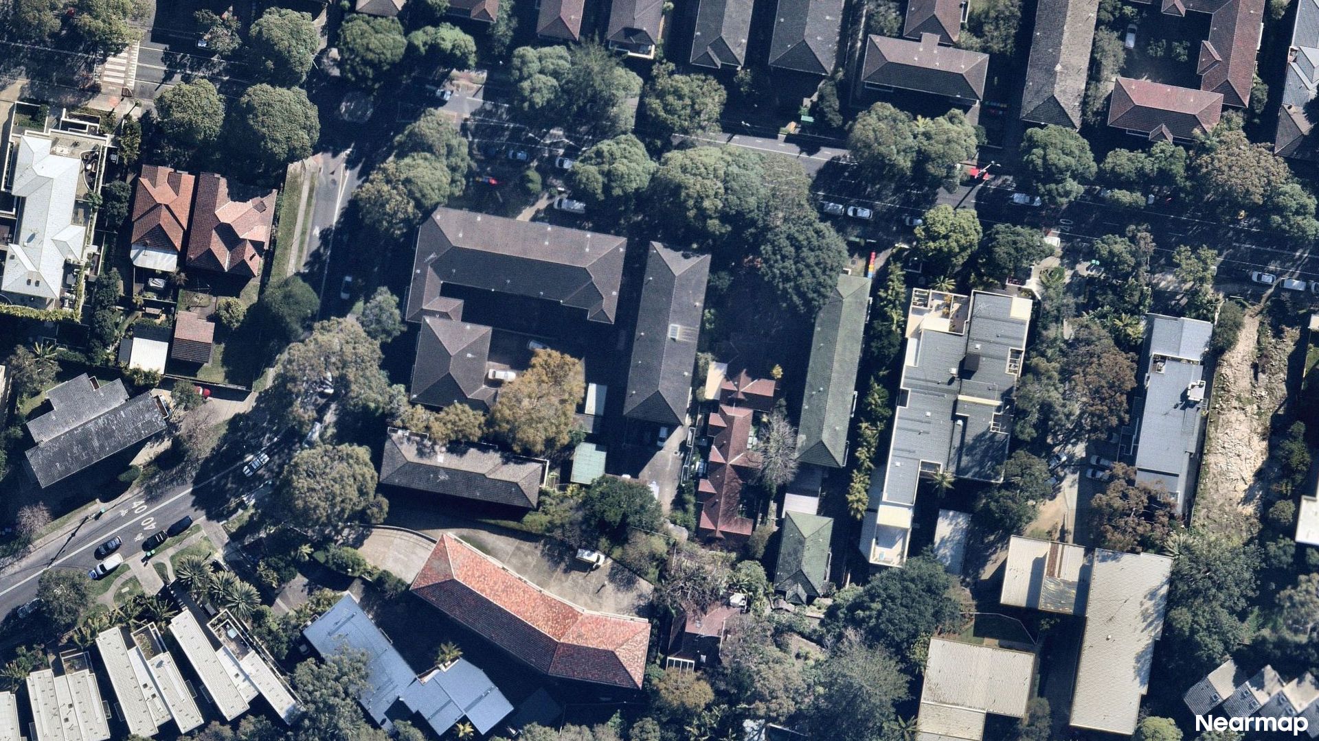 Vertical aerial view