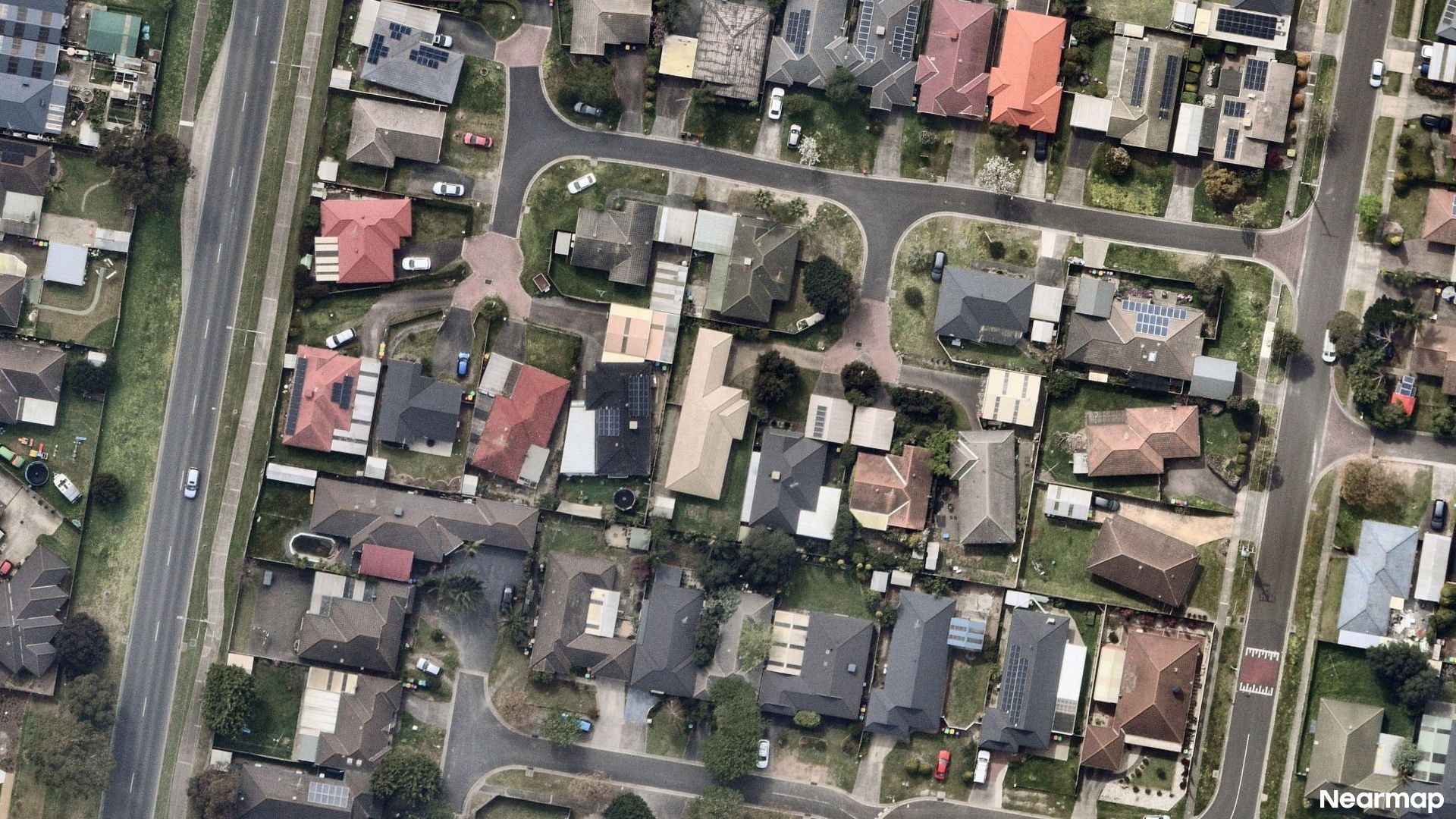 Vertical aerial view