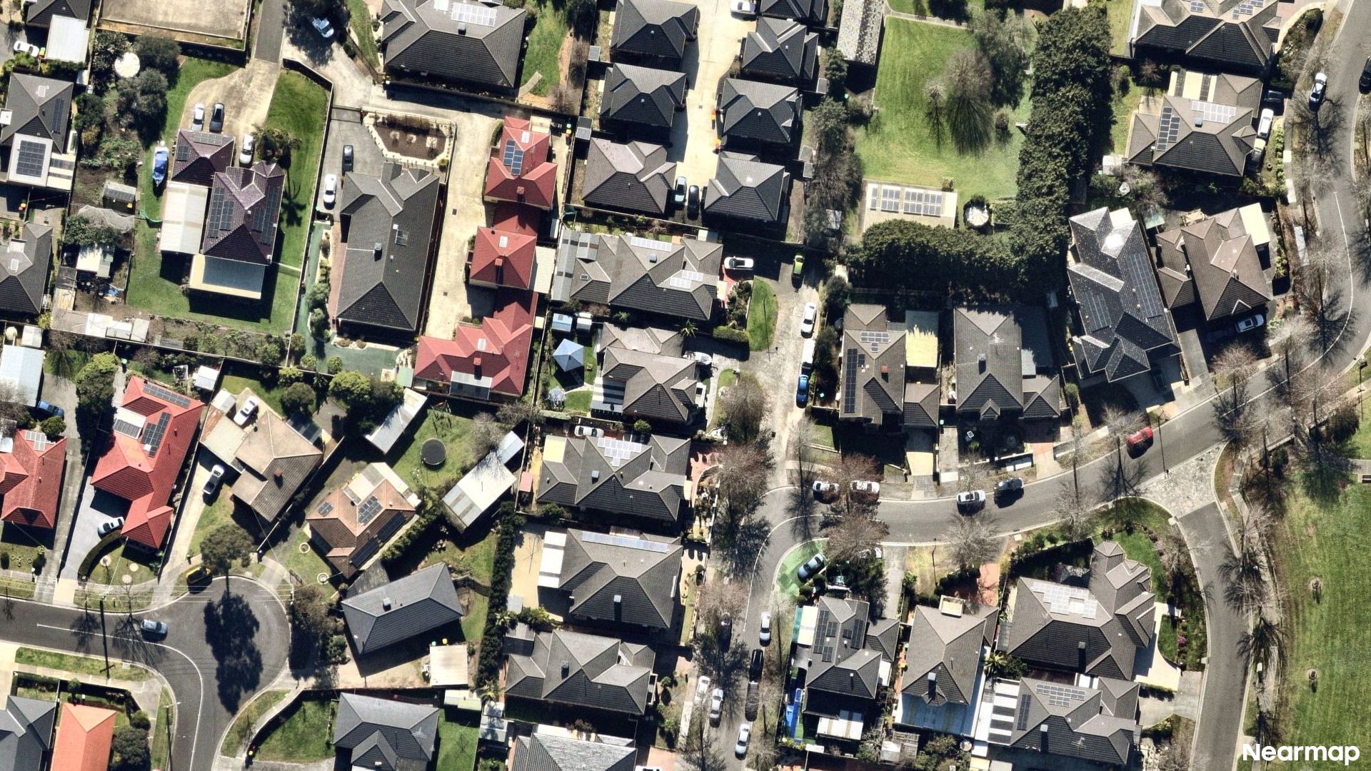 Vertical aerial view