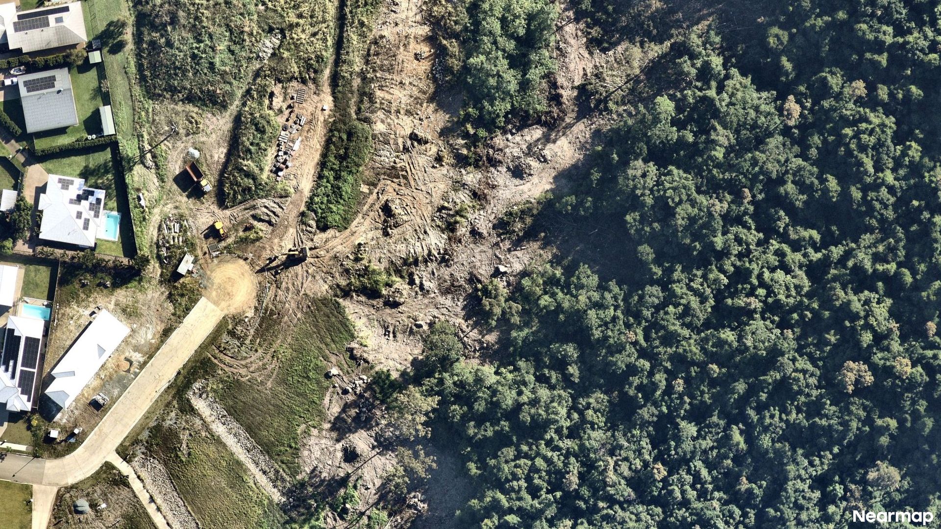 Vertical aerial view