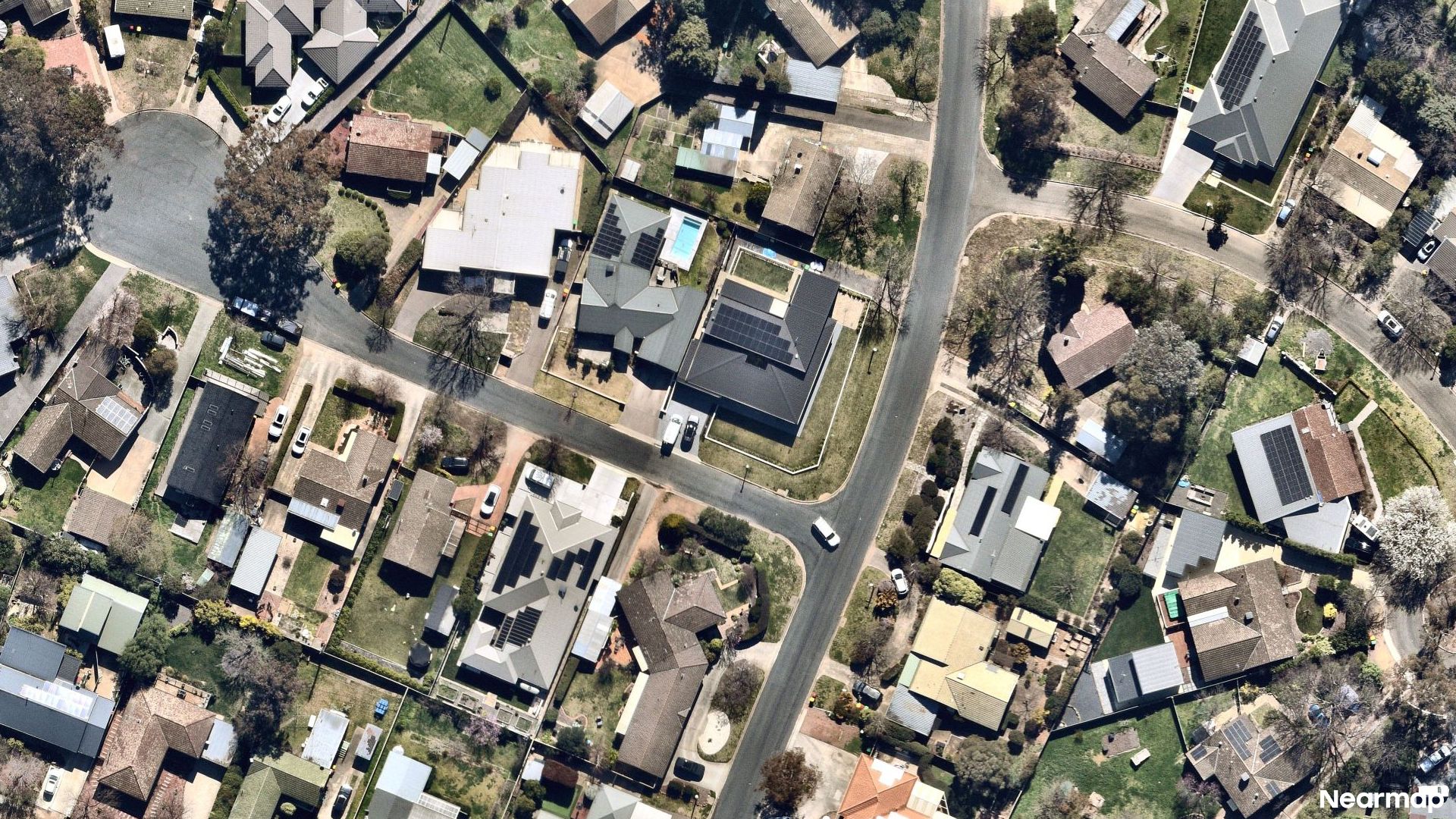 Vertical aerial view