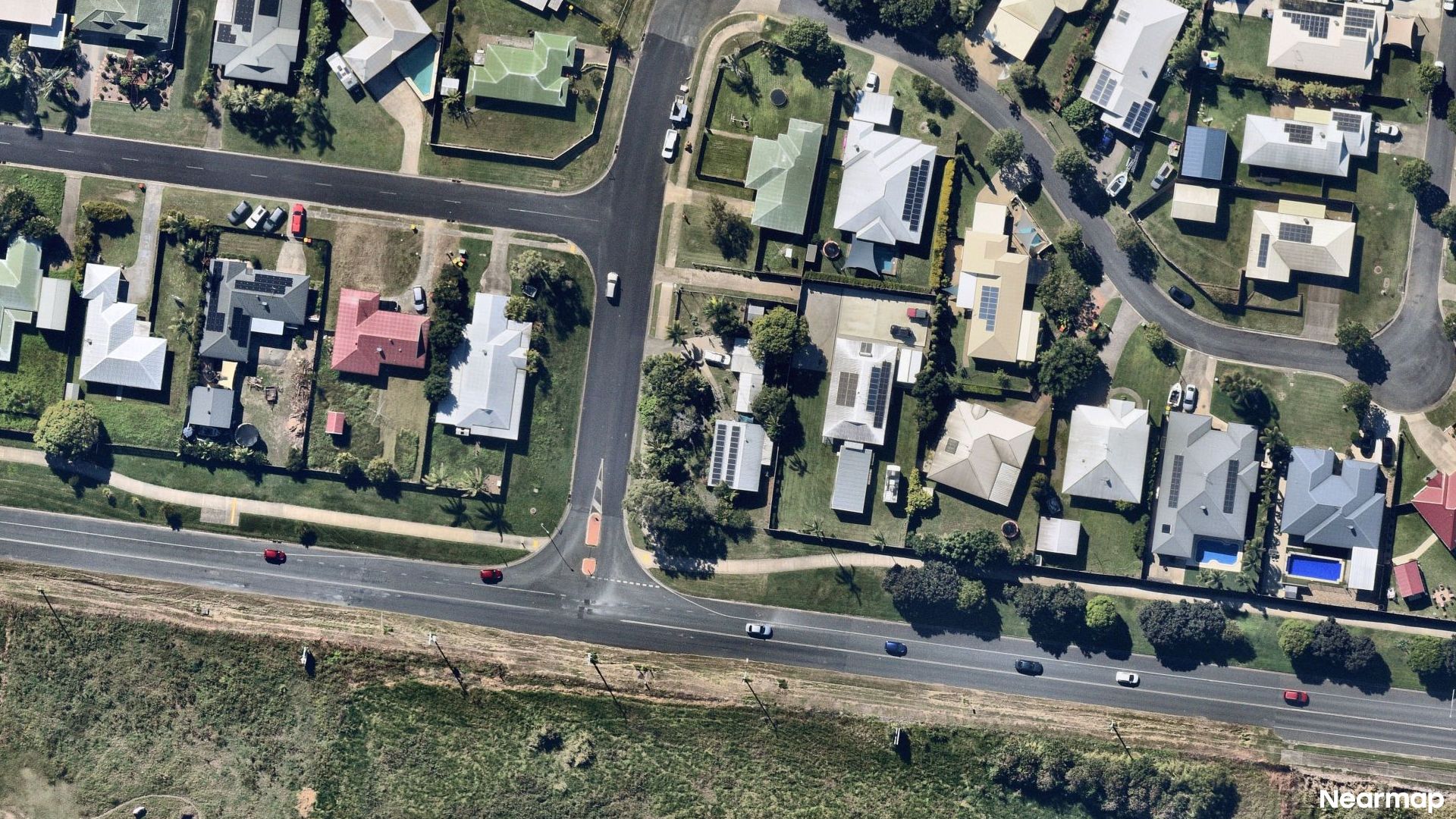 Vertical aerial view