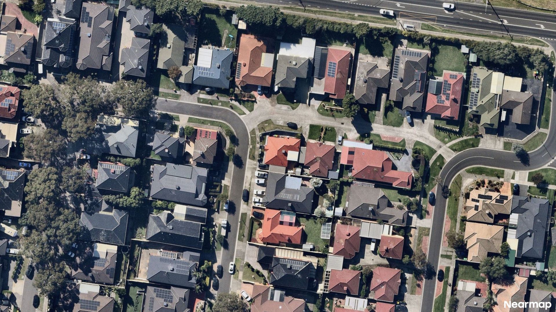 Vertical aerial view