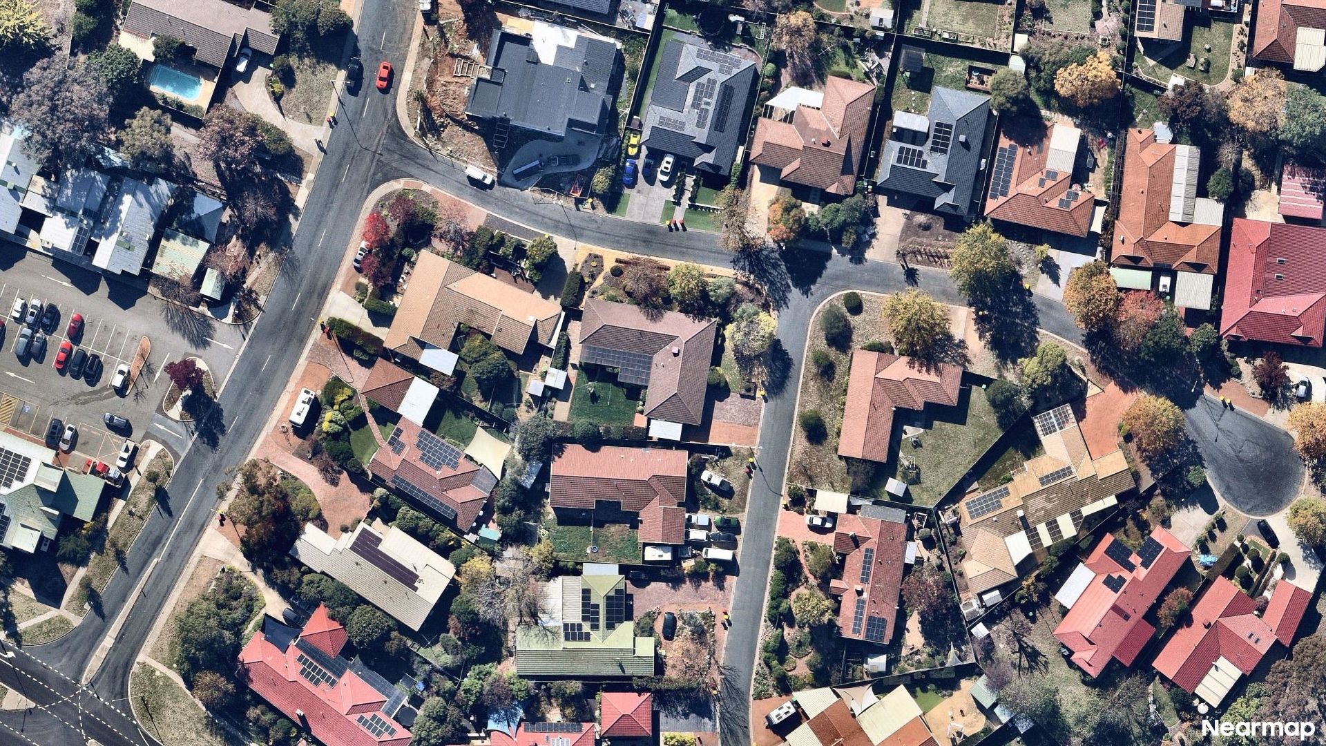 Vertical aerial view