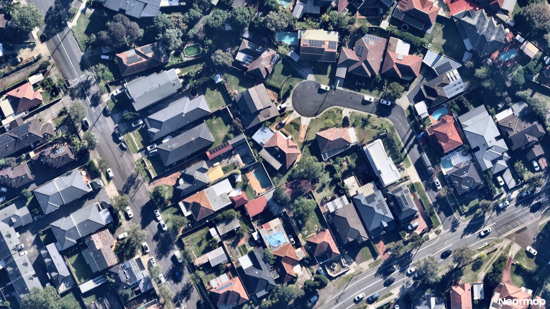 Vertical aerial view