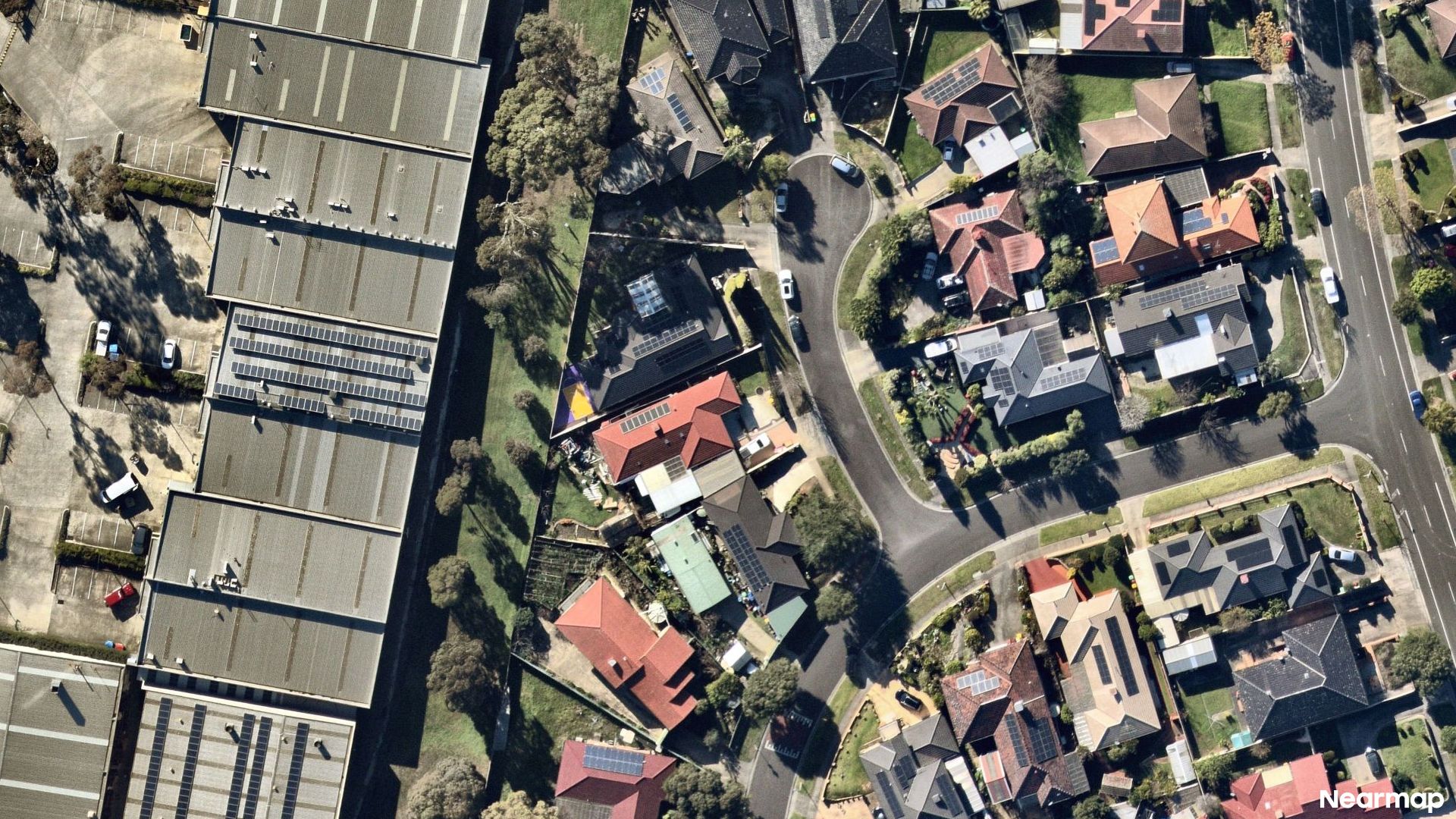 Vertical aerial view