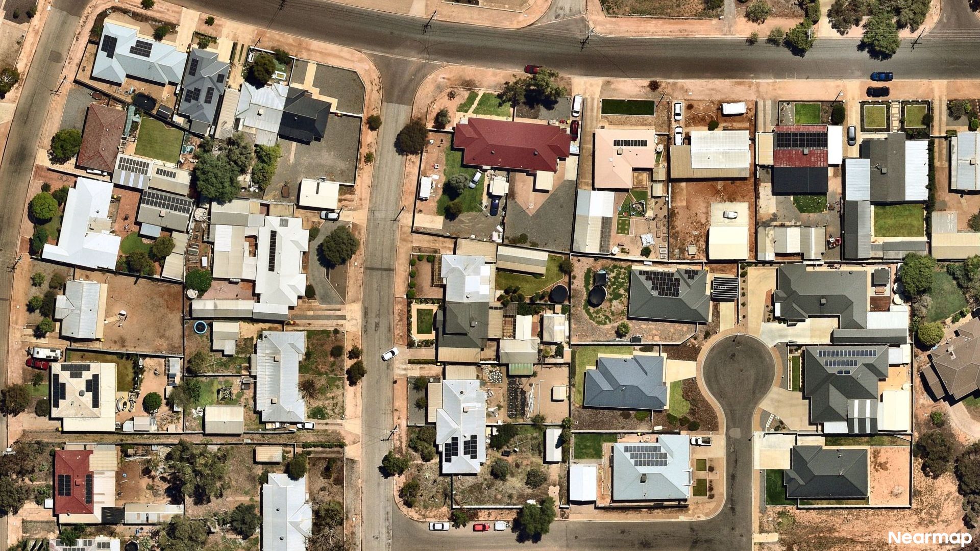 Vertical aerial view
