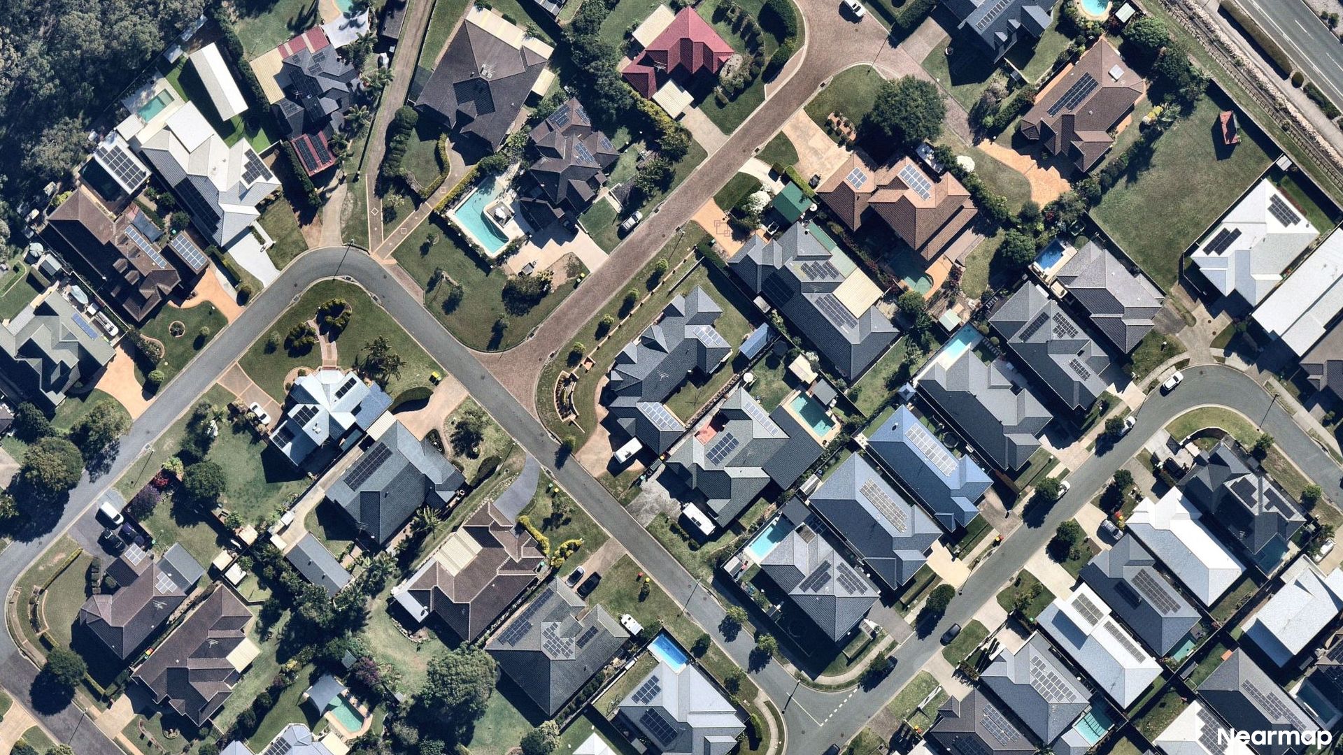 Vertical aerial view