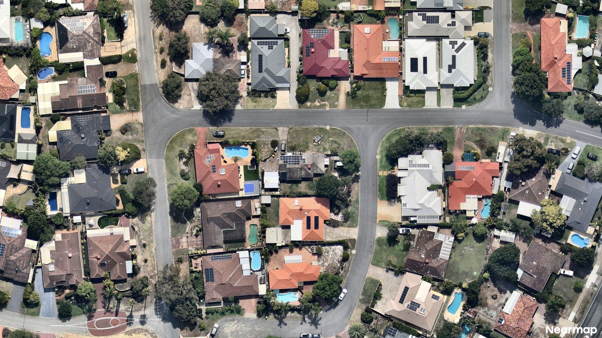 Vertical aerial view