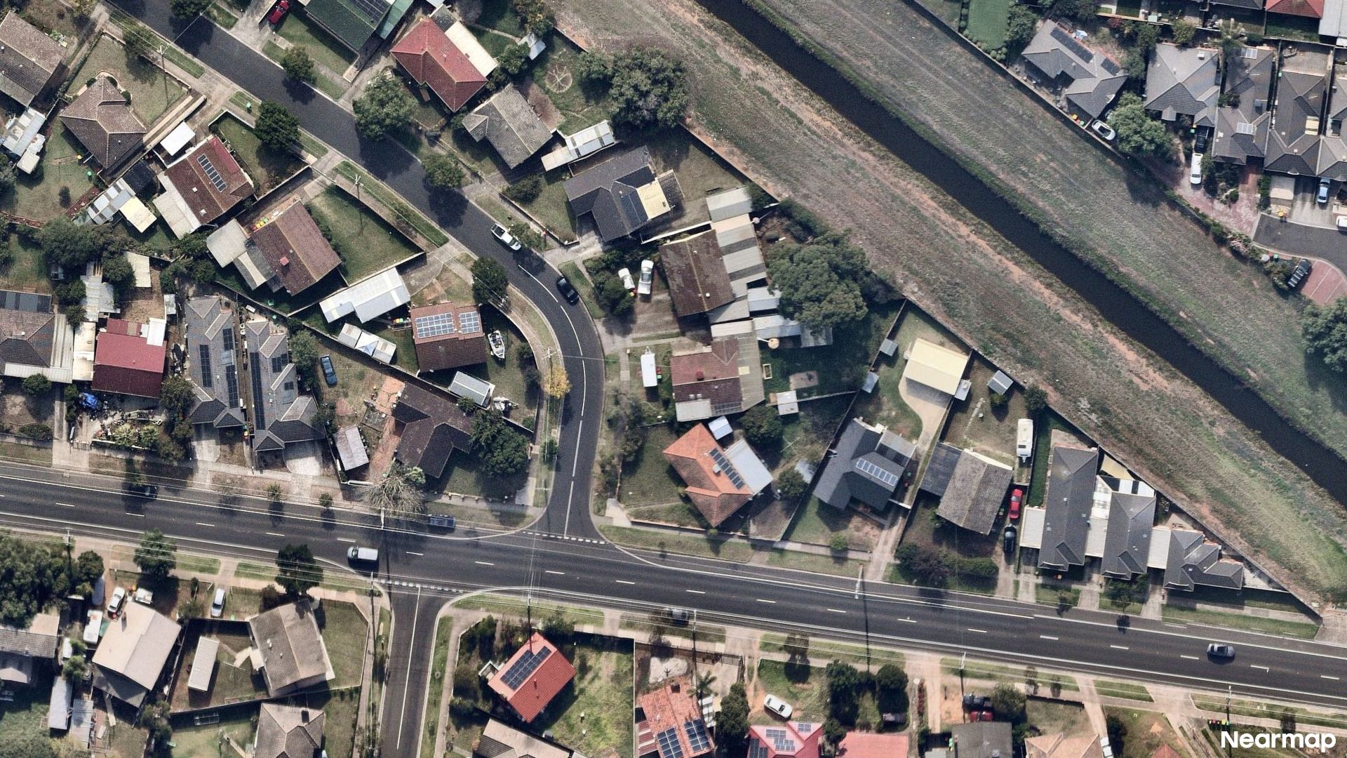Vertical aerial view