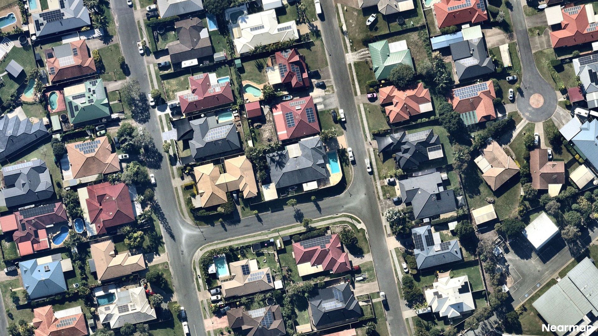 Vertical aerial view